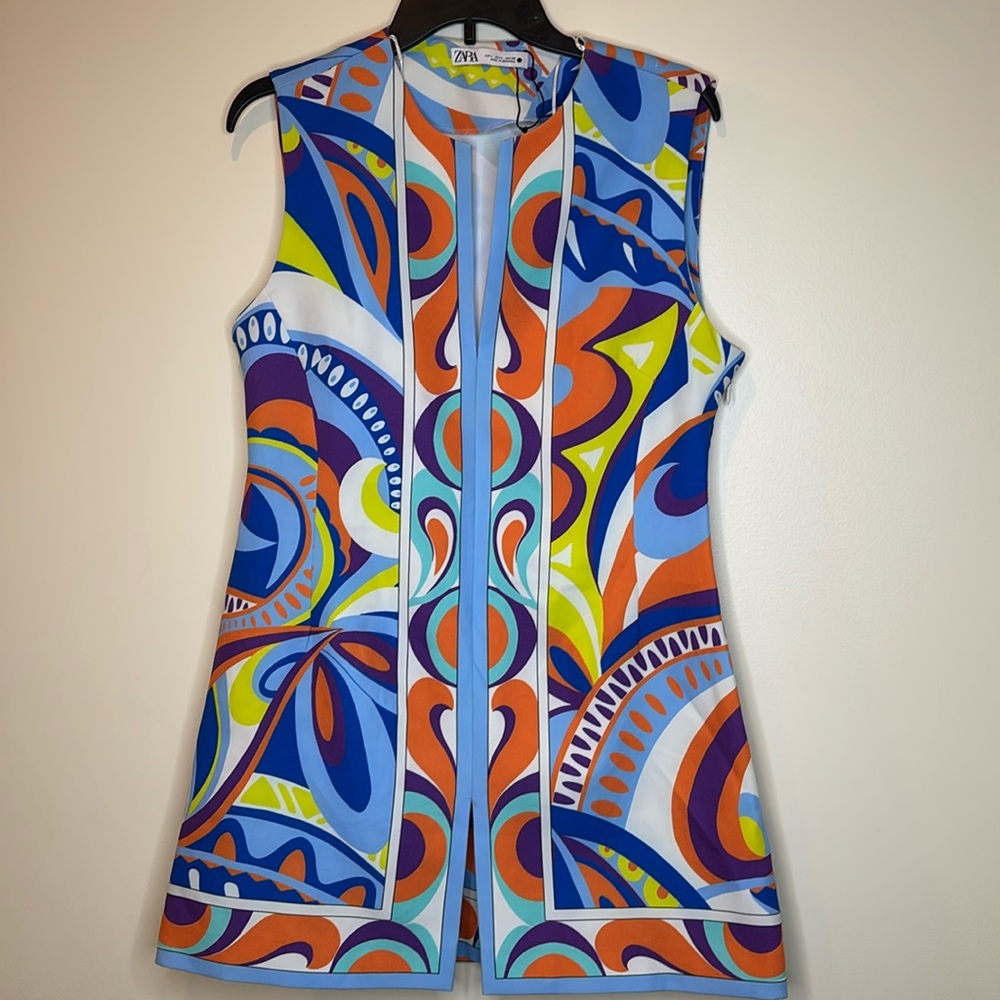 Zara Retro Mini Dress Size L